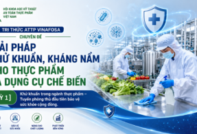 GIẢI PHÁP KHỬ KHUẨN, KHÁNG NẤM CHO THỰC PHẨM VÀ DỤNG CỤ CHẾ BIẾN