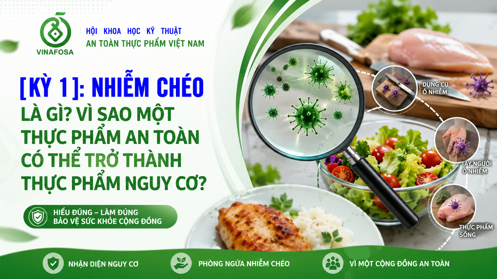 Cross-Contamination – nhiễm chéo trong chuỗi thực phẩm