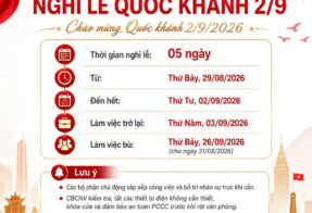 BFC THÔNG BÁO LỊCH NGHỈ LỄ QUỐC KHÁNH 2/9/2026