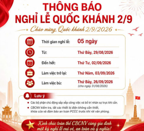 BFC THÔNG BÁO LỊCH NGHỈ LỄ QUỐC KHÁNH 2/9/2026
