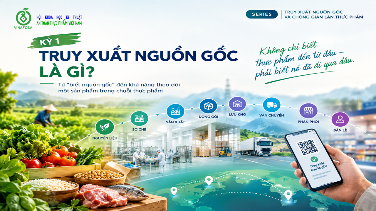 Truy xuất nguồn gốc thực phẩm là gì? Tìm hiểu vai trò của truy xuất nguồn gốc trong minh bạch thông tin, kiểm soát rủi ro và bảo vệ người tiêu dùng.