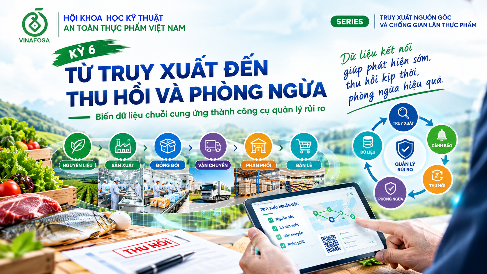 Điểm tin ATTP (06/10/2026): heo sử dụng chất cấm, thực phẩm giả, truy xuất nguồn gốc và cảnh báo E. coli, Salmonella, Cyclospora.